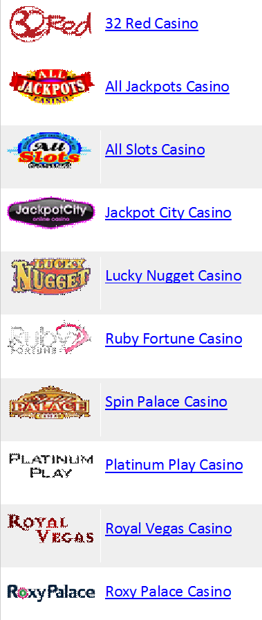 List Of Casino