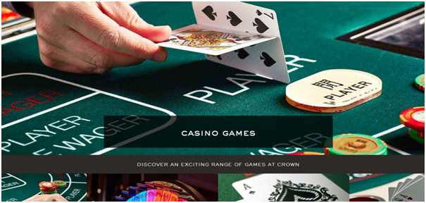 What Blackjack games are available at Crown Casino and what is minimum bet?
