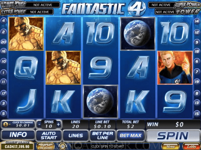Fantastic Four Pokie Machine