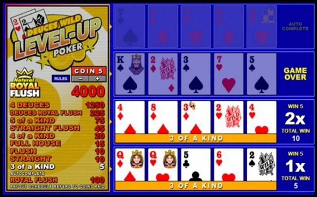 How to play Level Up Video Poker