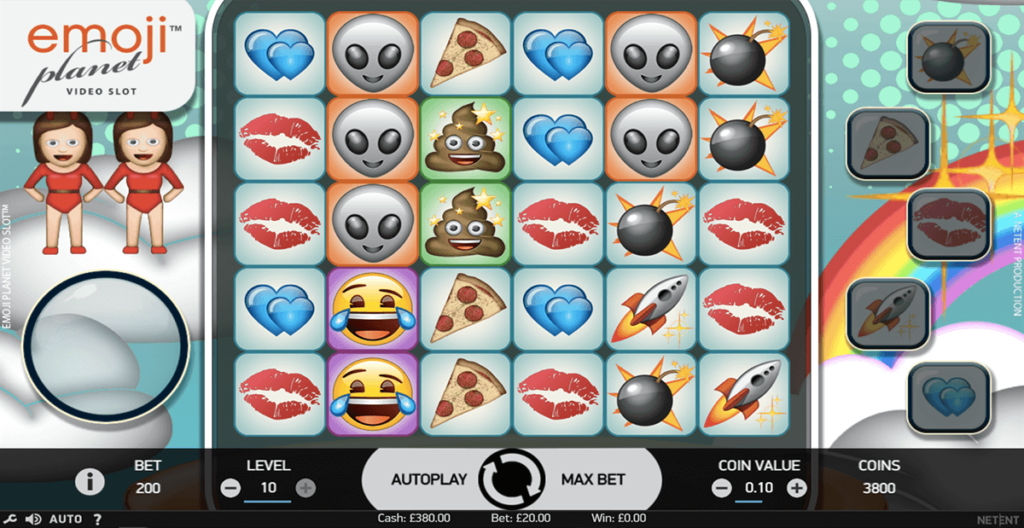 Single Jackpot pokies game -Emoji planet