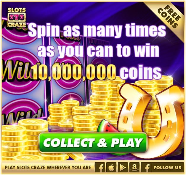 Join the casino with your Facebook account and get free coins. 