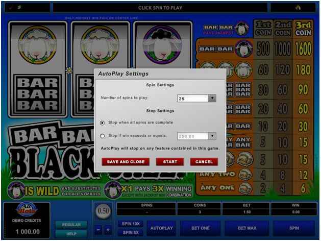 When to use Auto play in pokies