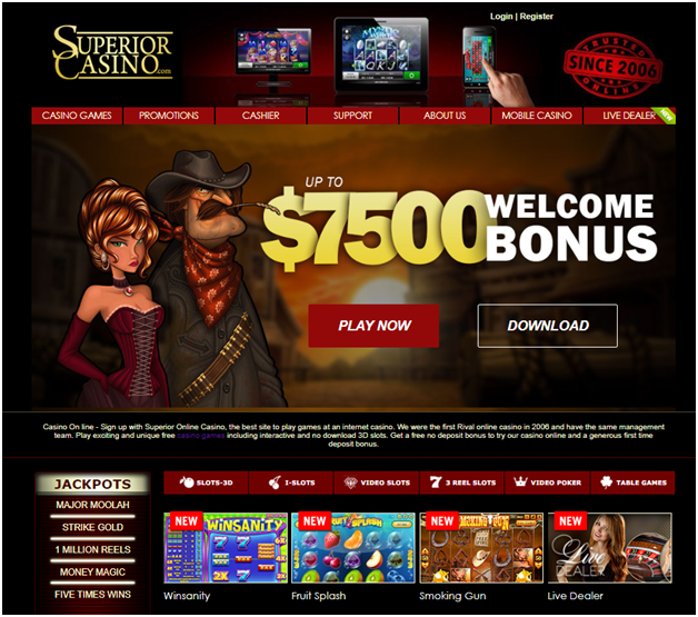 superior casino new bonus